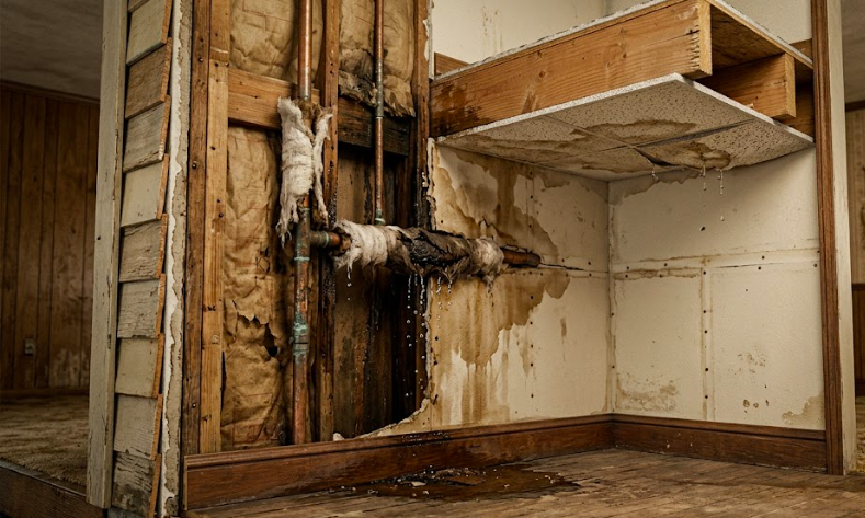 Asbestos and Water Damage: What Happens When Old Pipes or Roofs Leak in Homes Built Before 1980